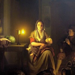 Candle-Lit Interior